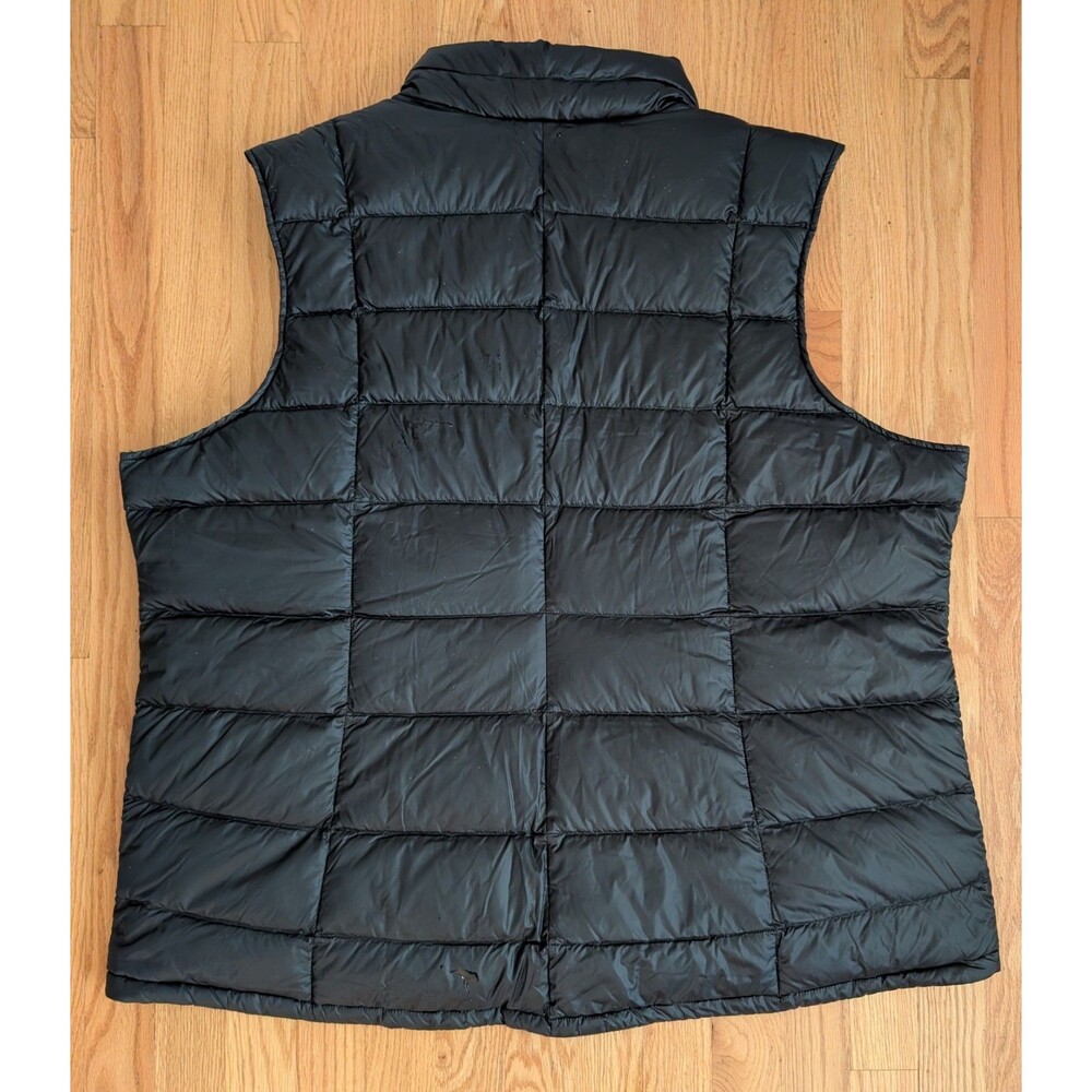REI Co-op 650 Down Vest Mens 3XL XXXL Black Puffer Quilted Sleeveless Full Zip - Picture 8 of 12
